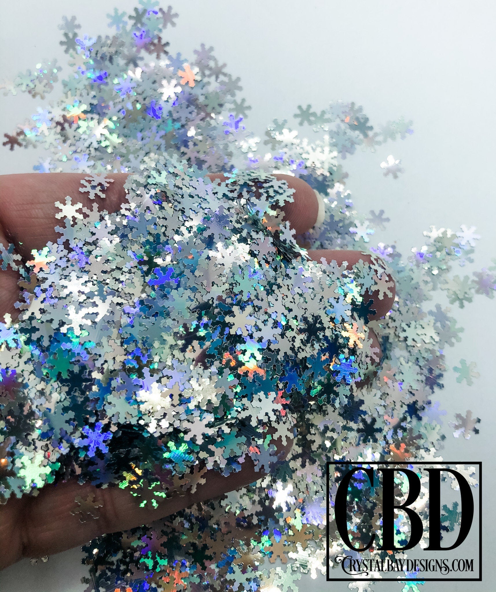 Silver Snowflake Glitter C6-3-2