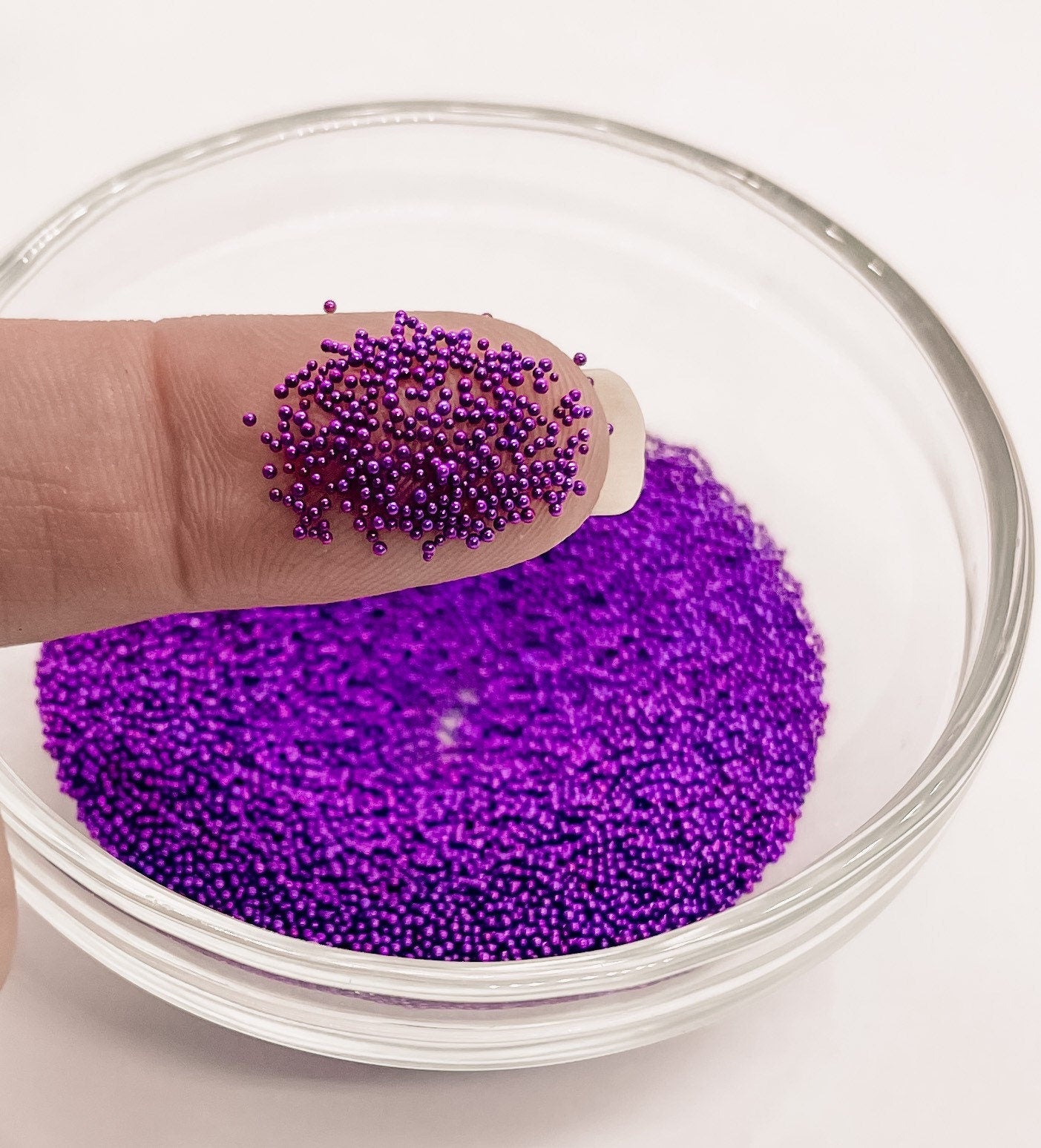 Metallic Purple Caviar Beads